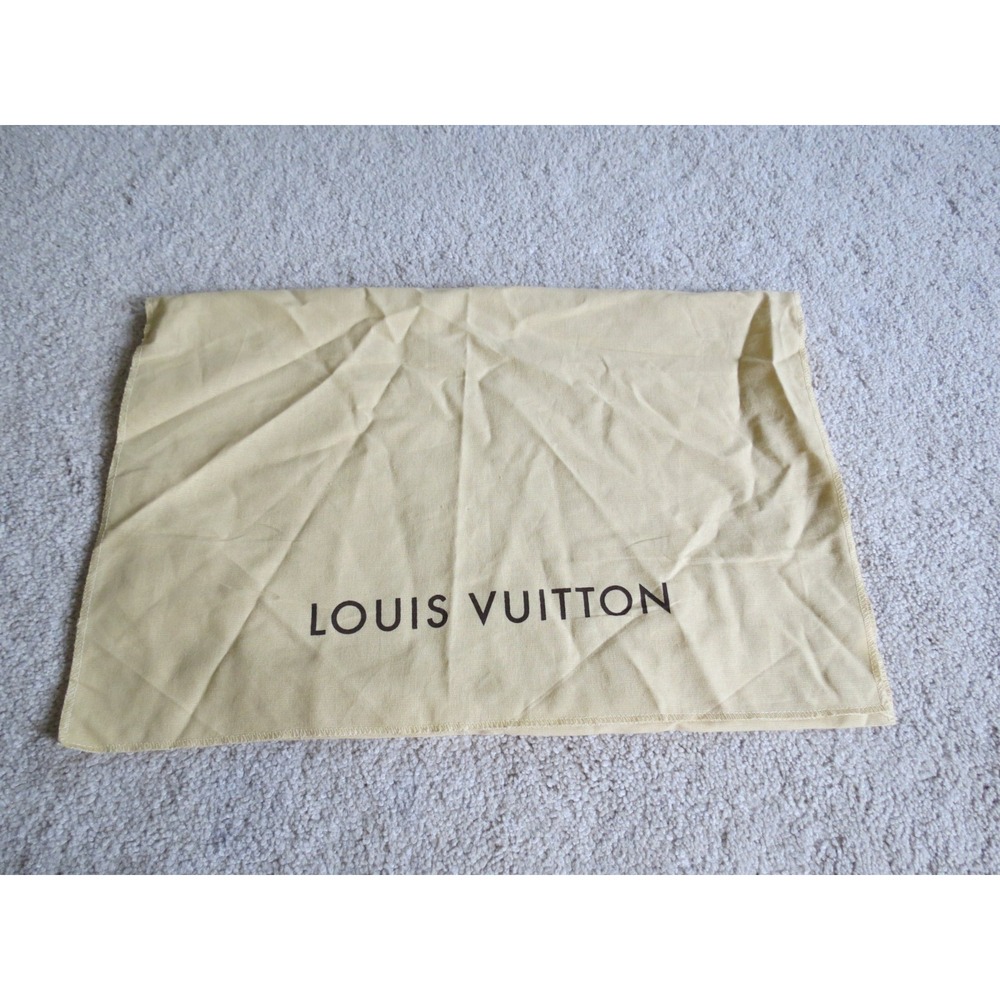 Louis Vuitton Beige Fold Over Envelope Dust Bag 18”x13” Large